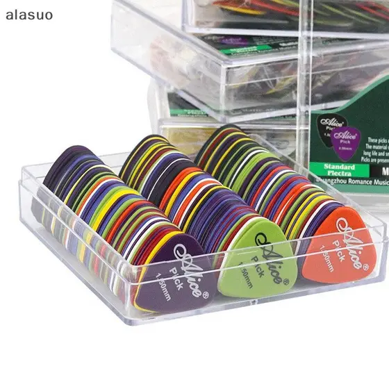 [ala] 12/20/50pcs Palheta Para Guitarra Elétrica Palhetas Música Acústica Acessórios Instrumentos De Espessura Mista