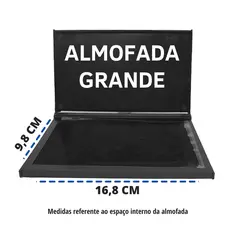 Almofada Para Carimbo Recarregável Grande Kraft Sacola Preto