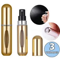 3 Frasco 5ml Reutilizável Porta Perfume Para Viagens Bolsa Mochila Mini Spray