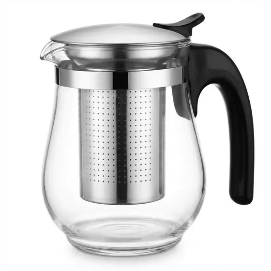 Bule de Chá Vidro 500ml com Infusor Aço Inox Chaleira para Chá