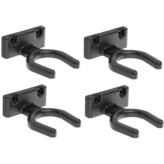 Kit 4 Suporte Ajustável de Parede Para Violão Ukulele Cavaco Parede Preto