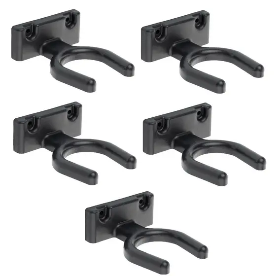 Kit 5 Suporte Ajustável de Parade Para Violão Ukulele Cavaco Parede Preto
