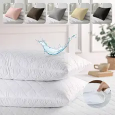 Capa P/ Travesseiro Impermeável 70x50cm Matelado Antialérgico Antiácaro Fronha Protetora Premium