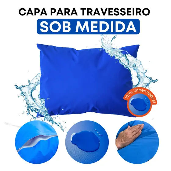 Capa Para Travesseiro Impermeável Protetor Antialérgico e Antiácaro Sob Medida