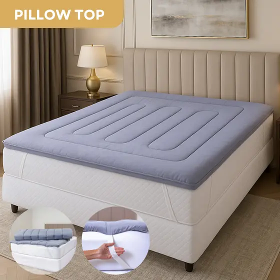 Pillow Top Confort Berço Solteiro Casal Queen King 400 Fios Maciez Conforto Sofisticação Premium