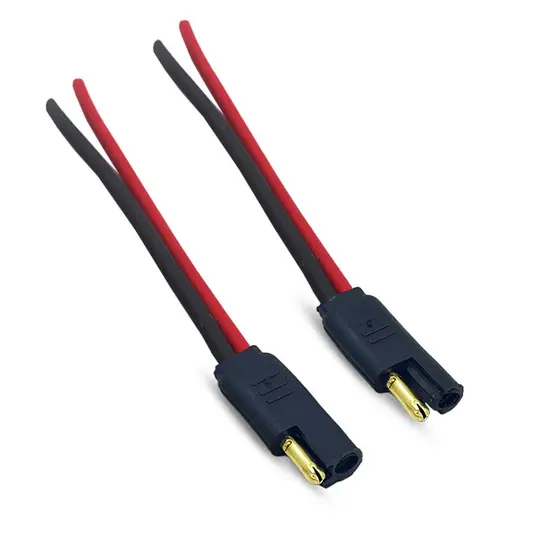 Kit 10 ou 5 Conector 2 Vias Reforçado C/ Fio 4 Mm Plug Para Caixa chicote