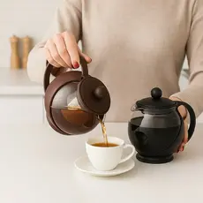 Jarra Chaleira Bule Vidro Para Chá Com Infusor Filtro Aço Inox 750ml