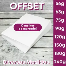 Papel Offset A3 A4 A5 A6 A7 etc(Branco) 56g 63g 75g 90g 120g 150g 180g 240g Off Set para Impressão Jato de Tinta e Laser