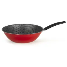Frigideira Wok 28cm antiaderente Funda Oriental Multiflon Cereja