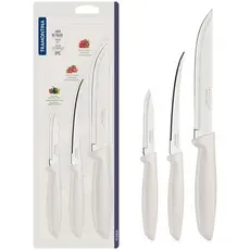 Jogo de Facas 3 Peças, Tramontina, Plenus 23498313, Branco