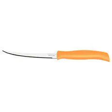 Kit 5 Facas Tomate Tramontina Aço Inox Serrilhada Corte Preciso