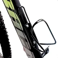 Suporte de Caramanhola Alumínio Preto para Bicicleta Leve Resistente e Fácil de Instalar
