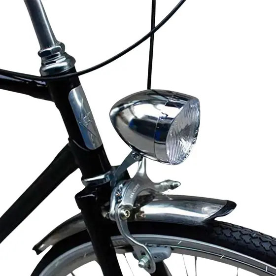 Farol Lanterna Vintage Retrô Light Classic Bike Antiga Cromado