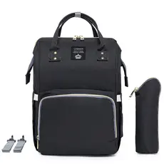 Mochila Bolsa Saída Maternidade Lequeen Bebê Com Porta Mamadeira Bolso Térmico