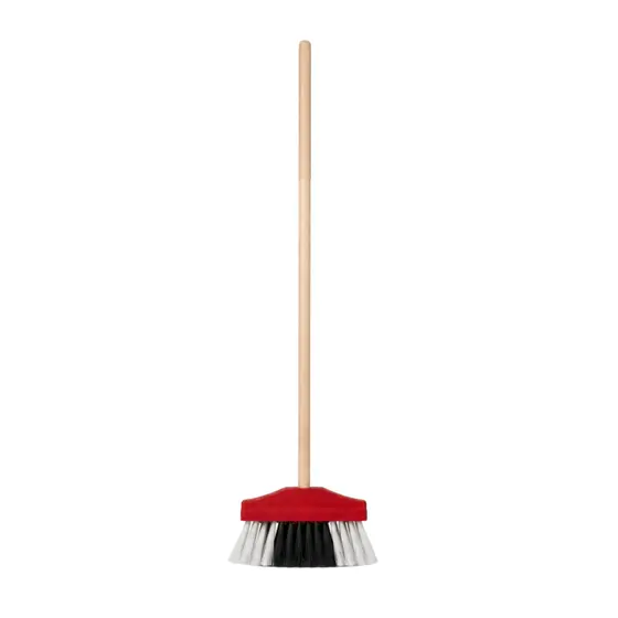 1 Vassourinha Infantil de Pelo Sintético Colorida Mini Brinquedo Educativo Limpeza Casinha Criança