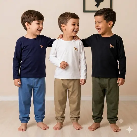 Camisa Manga Longa Masculino Menino Blusa Infantil Meia Malha Tamanhos 1 2 3 4 6 8 10