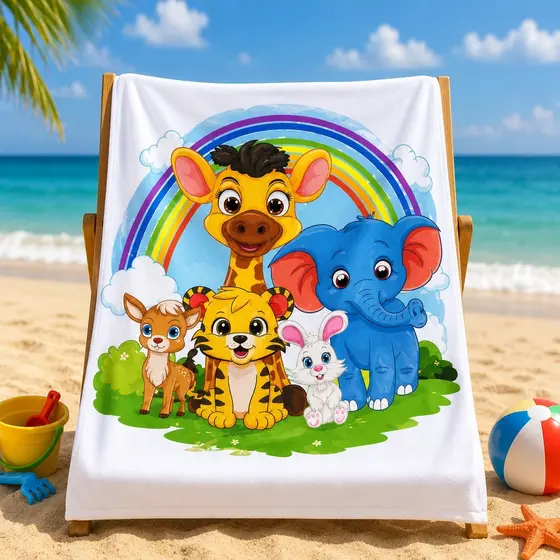 Toalha Praia Infantil Grande Criança toalhas estampadas 1,40 x 0,70 macia toque algodão dinossauro