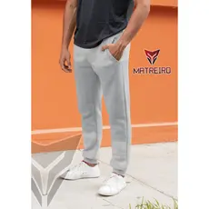 Calça Moletom Masculino Feminino Lisa Matreiro Confort Slim Academia