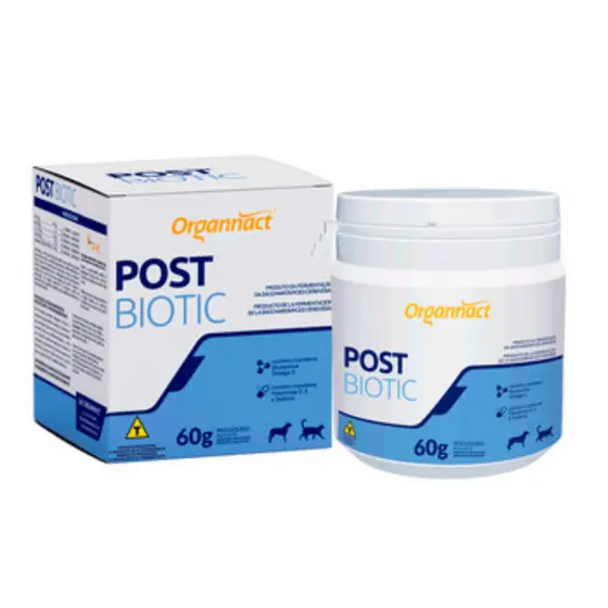 Post Biotic Suplemento Para Cães e Gatos 60g - Organnact