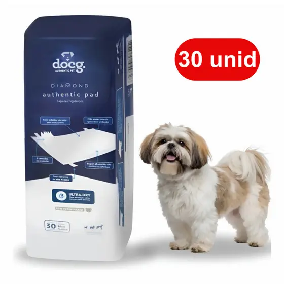 Tapete Higienico Pet Docg Diamond 30UN 80x60cm