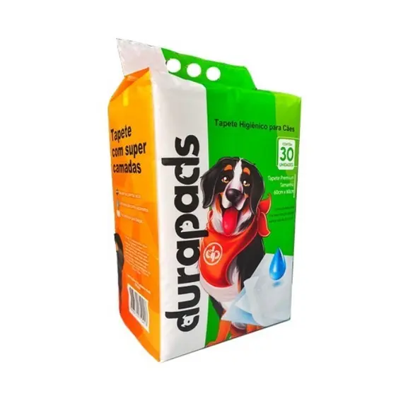 Tapete Higiênico para Cachorro Durapads 60 x 60 cm - 30 Unidades