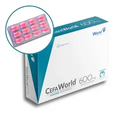 CefaWorld 600 mg Cães e Gatos Com 12 Comprimidos - World