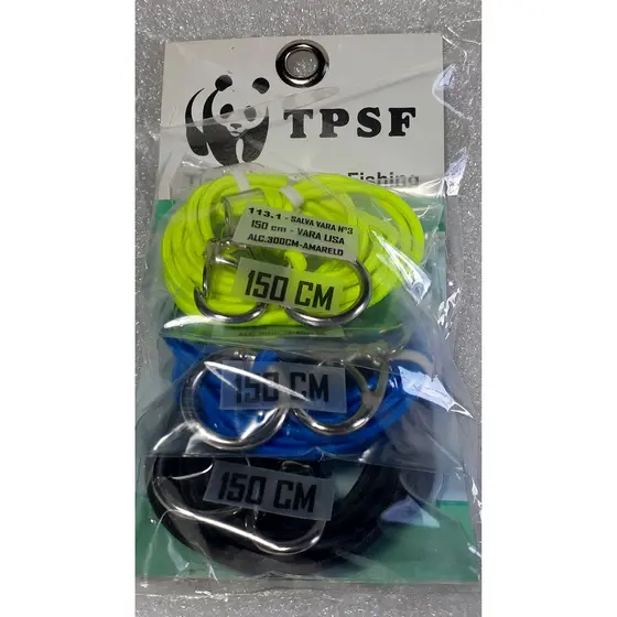 Salva Vara para pesca de   120 cm 3 unidades, colorido. TPSF.