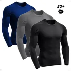 Camisa Térmica Segunda Pele Camiseta Blusa Malha Fria Unissex Academia Manga Longa
