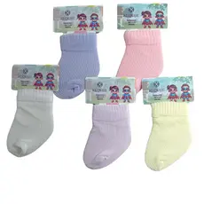 Kit 12 Pares de Meias para Bebê Recém Nascido - Saída de maternidade Sortidas - 0 a 06 meses