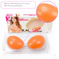 Sutiã de Silicone Adesivo Invisível Levanta e Modela os Seios Não Marca na Roupa