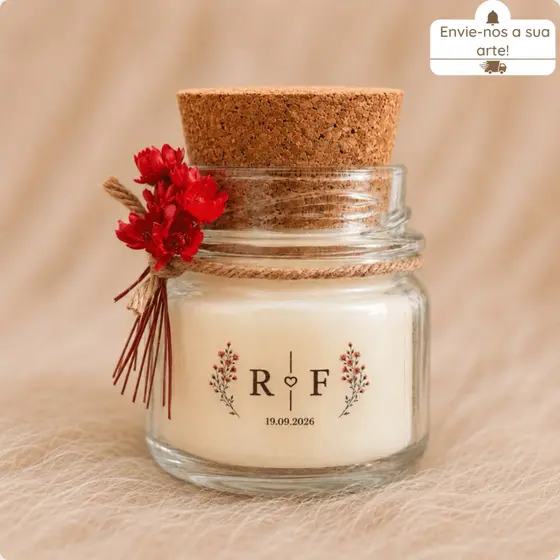 Kit Mini Vela Aromática Vegana Lembrancinha Personalizada batizado/casamento /chá de bebê,batizado 10/15/20/30/40/50