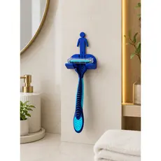 Suporte de parede para barbeador | Suporte para barbeador sem furo | Kit organizador de banheiro para Gillette