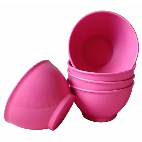Kit 10 Cumbuca Tigela Bowl Multiuso Caldos Sopas e Sobremesa  Rosa