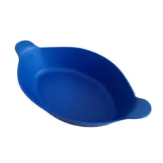 Kit 10 Petisqueira Barquinha Canoa Azul Petiscos Porções