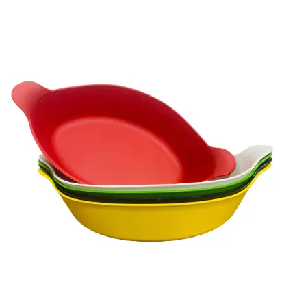Kit 10 Petisqueira Coloridas Canoa Barquinha Porções Petiscos