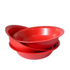 Tigela Super 1200 ml Caldo Sopa Cumbuca  Grande 5 Unidades Vermelho