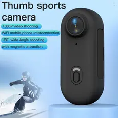 Câmera de Ação 1080P WiFi à Prova D‘água 30M Mini Câmera Esportiva com Lente Grande Angular 120° Pulsadeira Magnética