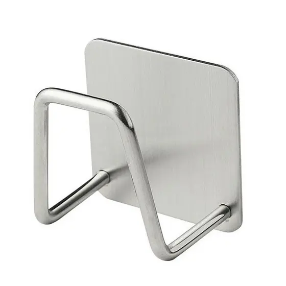 Gancho Suporte Porta Esponja Aço Inox Adesivo para Pia Parece Cozinha Premium