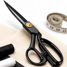 Tesoura Profissional 8” em Aço Inoxidável Ultra Afiada – Corte Preciso, Cabo Ergonômico e Alta Durabilidade para Costura