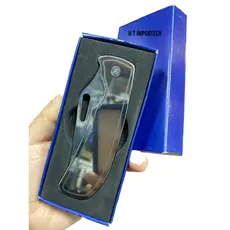 Canivete 3.5' Polegadas Monobloco C/ Clip De Aço Inox CJL-41