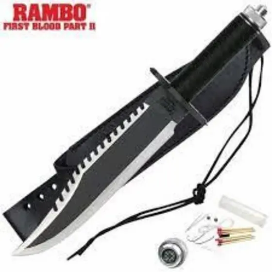 Faca Rambo 2 Caça, Pesca, Camping