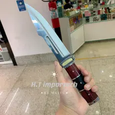 Faca A16 Caça Churrasco Full Tang Luxo C/ Bainha Nylon