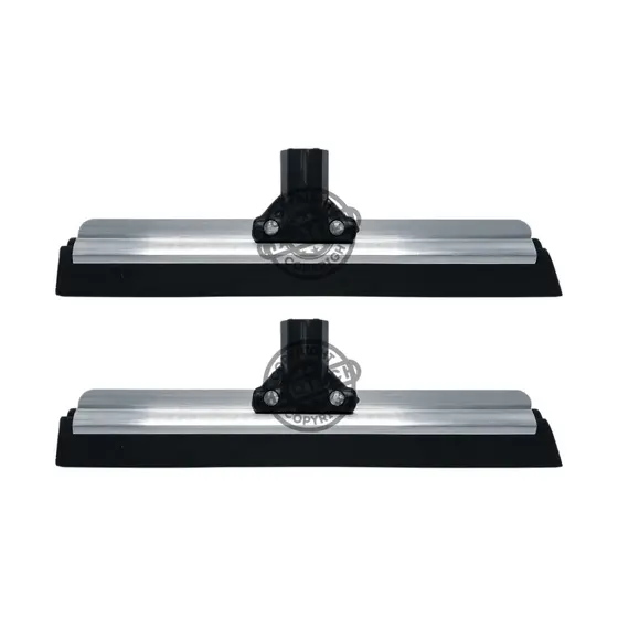 2 Rodos Alumínio Duplo 30cm EVA Flexível Sem Cabo Limpa Piso Porcelanato Banheiro Cozinha Multiuso