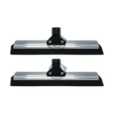 2 Rodos Alumínio Duplo 30cm EVA Flexível Sem Cabo Limpa Piso Porcelanato Banheiro Cozinha Multiuso