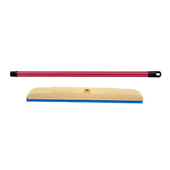 1 Rodo Madeira Duplo 40cm EVA Reforçado Com Cabo Puxa Seca Banheiro Cozinha Quintal Multiuso Oferta