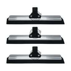 3 Rodos Alumínio Duplo 30cm EVA Flexível Sem Cabo Limpa Piso Porcelanato Banheiro Cozinha Multiuso