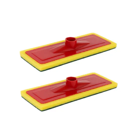 Kit 2 Rodo Esponja Espuma Lava Piso e Azulejo Esfregão Mop Abrasivo Limpeza Pesada Sem Cabo Multiuso