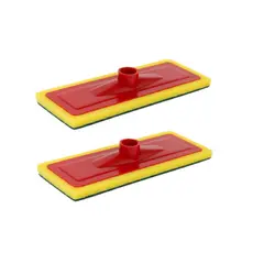 Kit 2 Rodo Esponja Espuma Lava Piso e Azulejo Esfregão Mop Abrasivo Limpeza Pesada Sem Cabo Multiuso
