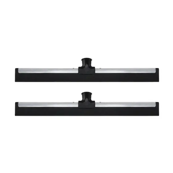Kit 2 Rodos de Metal 40cm EVA Duplo Reforçado Sem Cabo Limpeza Doméstica Profissional Pisos Molhados