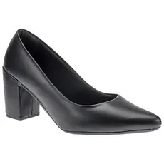 Scarpin Feminino Sapato Social Peep Toe Salto Alto 0,7 Centímetros Moda Confortável Preto / Marrom